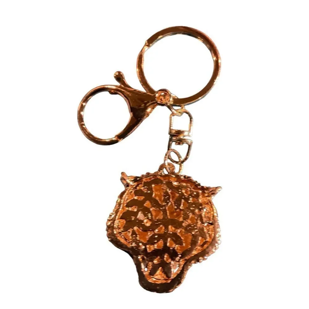 Roaring Tiger Jeweled Keychain